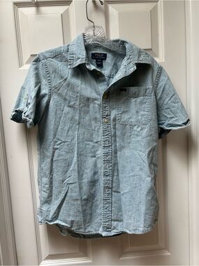 Polo by Ralph Lauren Boy’s Light Blue Short-Sleeve Denim Shirt